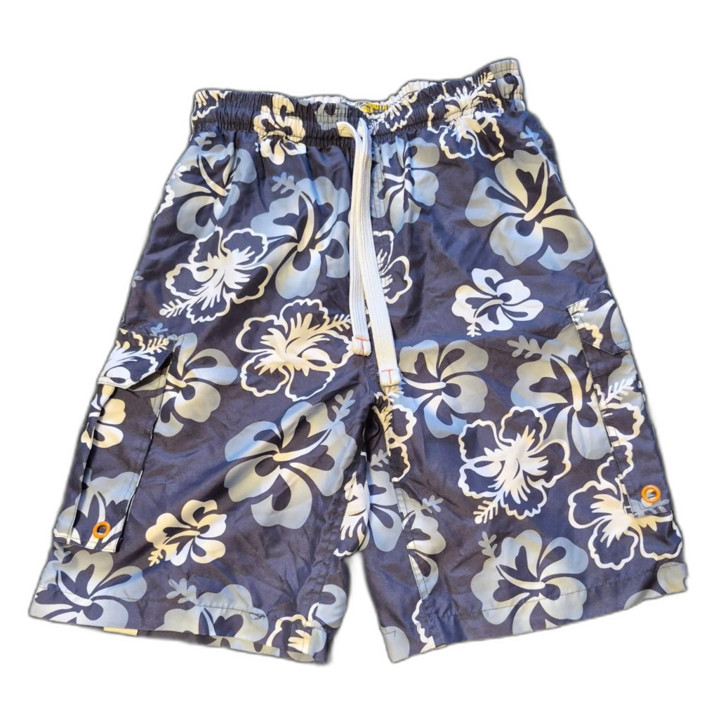 Men's Blue Hawaiian Swim Shorts Size M